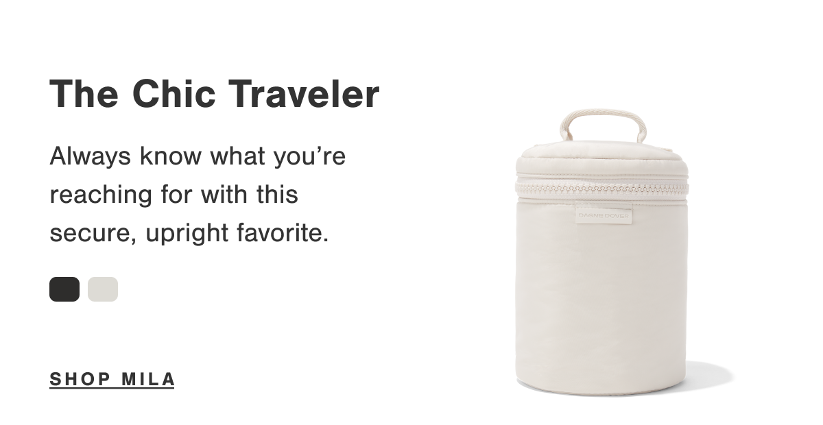 The Chic Traveler. Always know what you're reaching for with this secure, upright favorite.