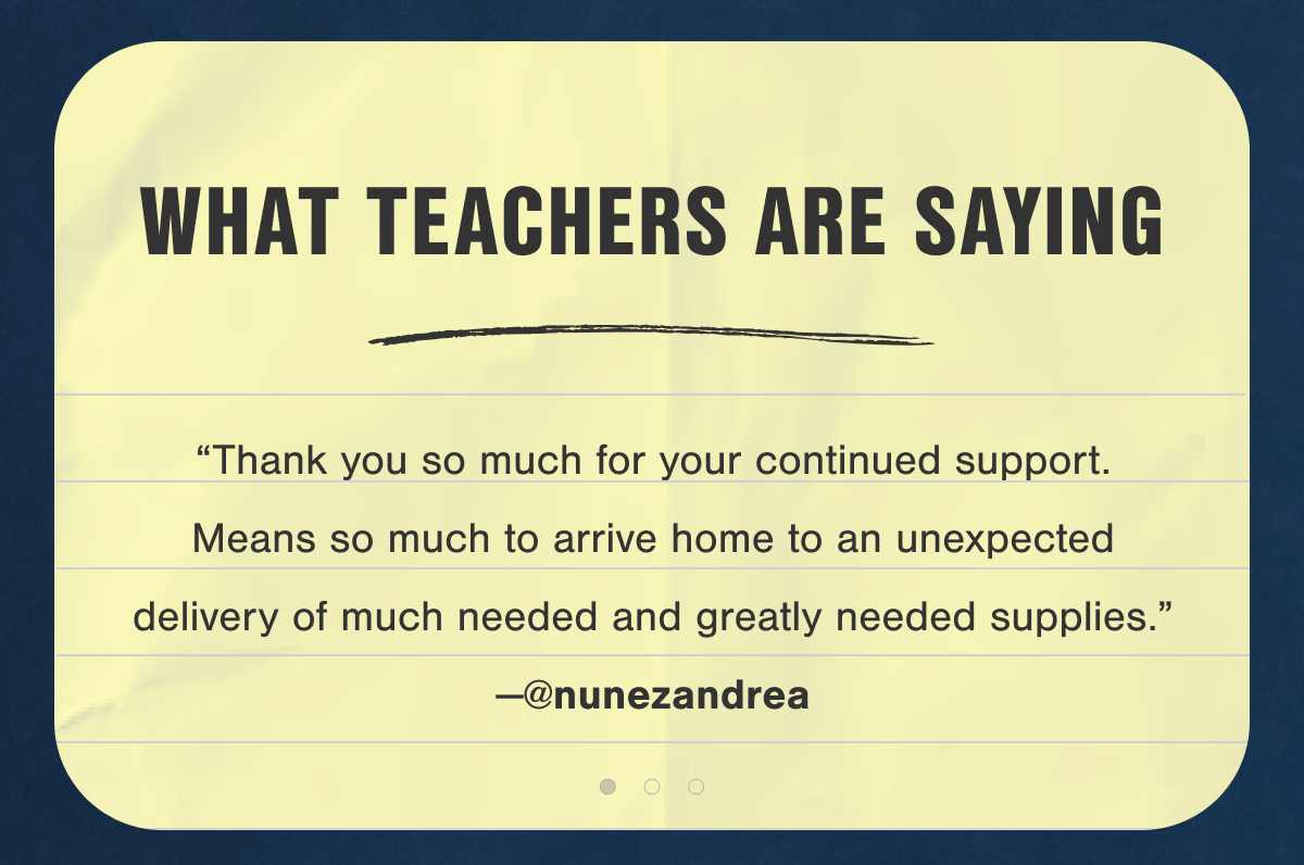 What Teachers Are Saying.