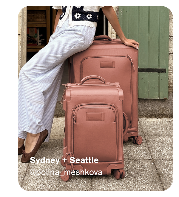 Sydney Checked Luggage + Seattle Carry-On Luggage.