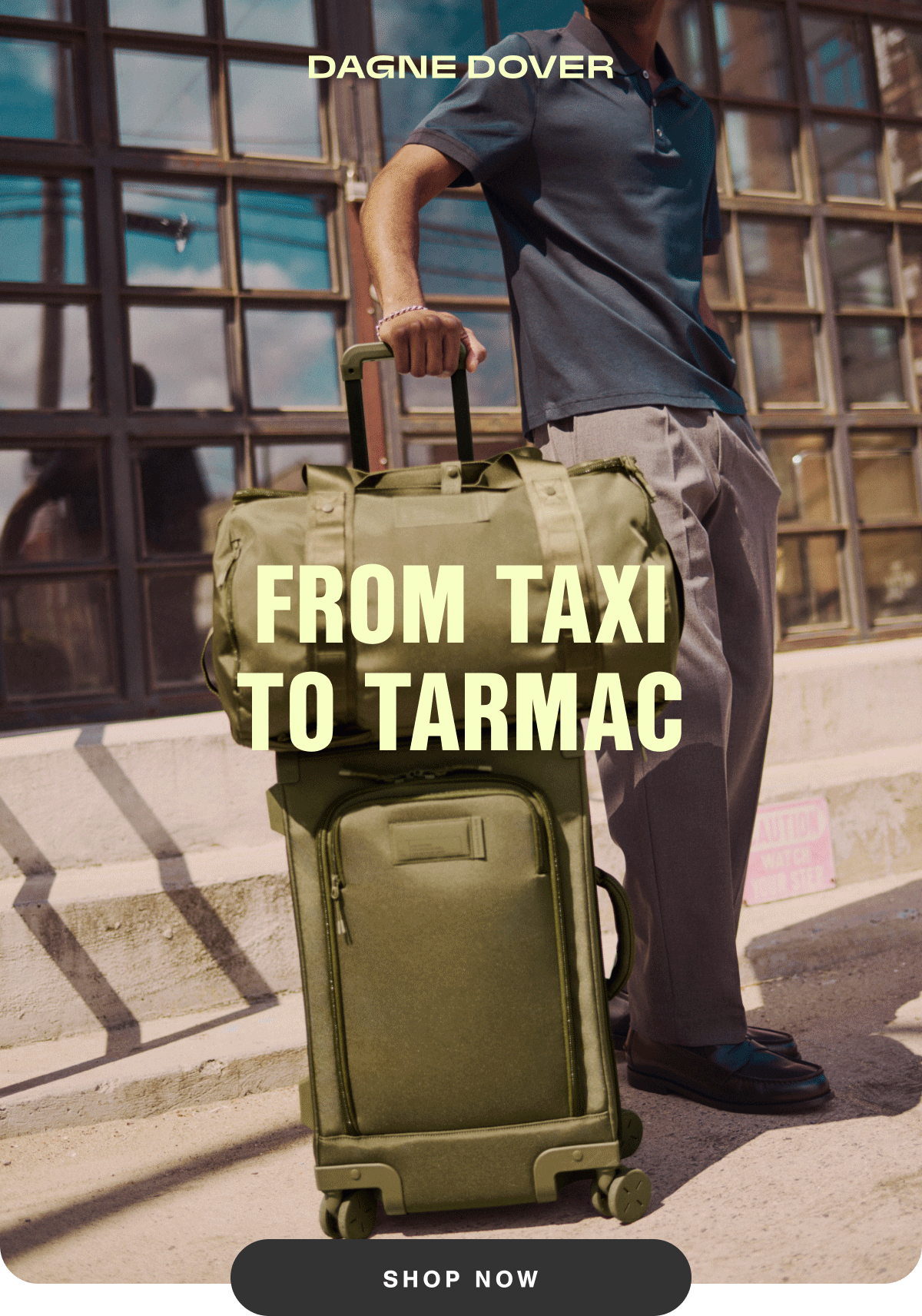 From Taxi to Tarmac. Shop Now.