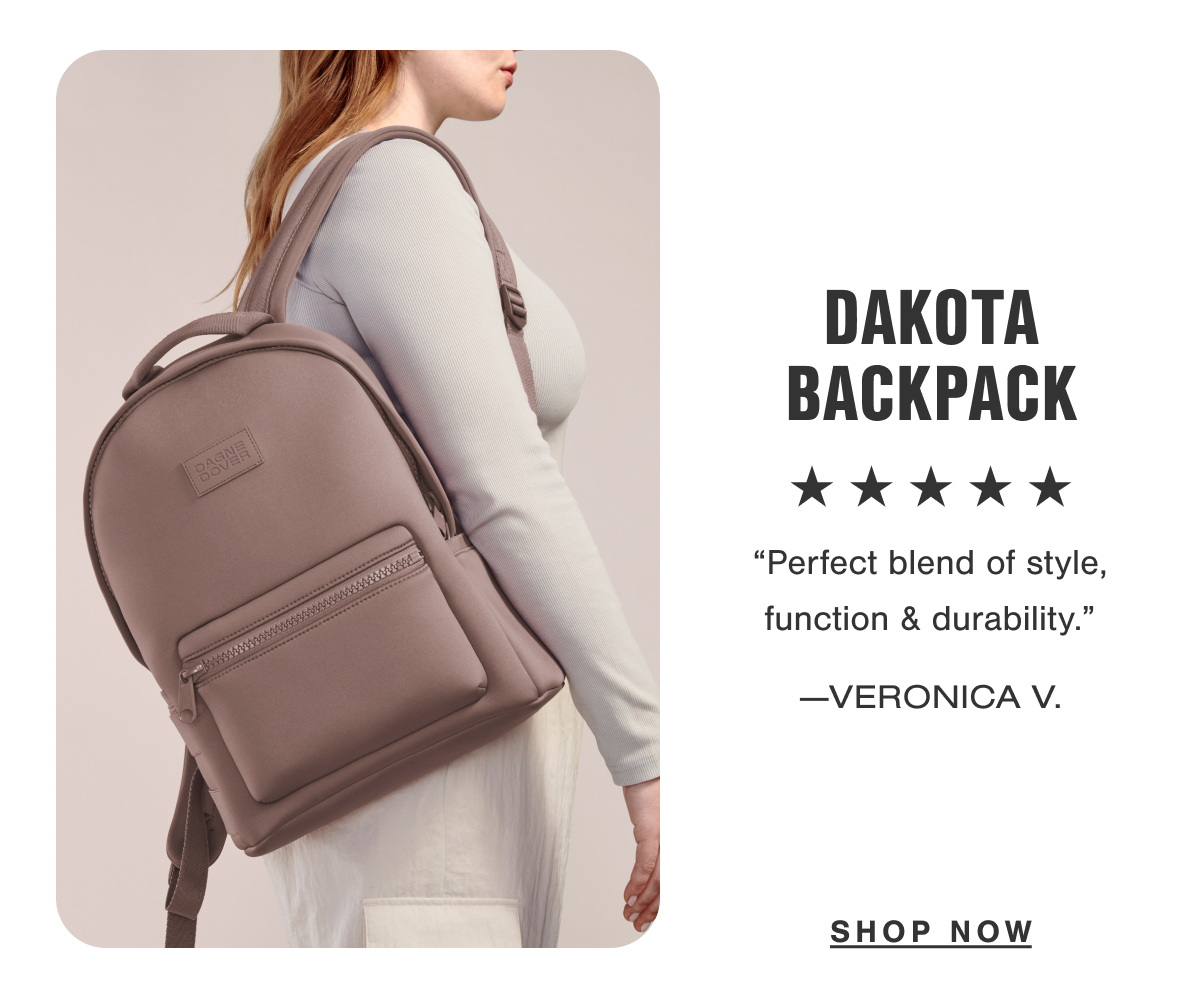 Dakota Backpack. "Perfect blend of style, function & durability." - Veronica V.