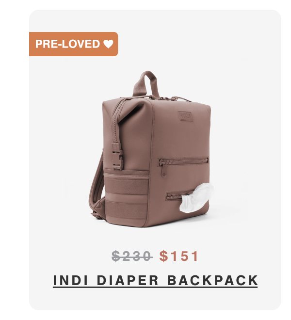 Indi Diaper Backpack in Dune