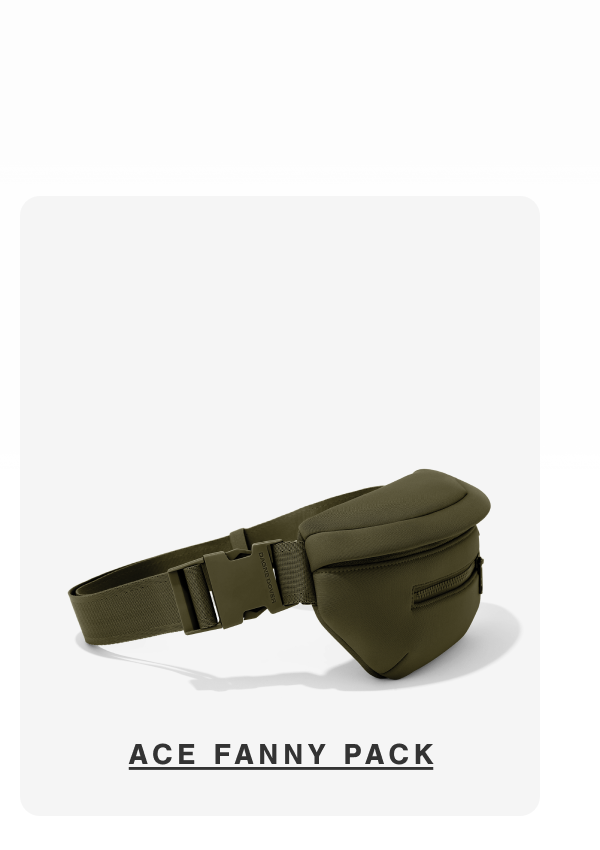 SHOP ACE FANNY PACK IN DARK MOSS.