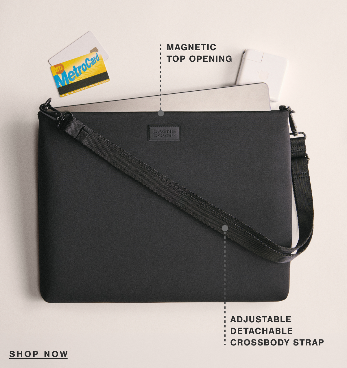 Reid Computer Sling in Onyx.