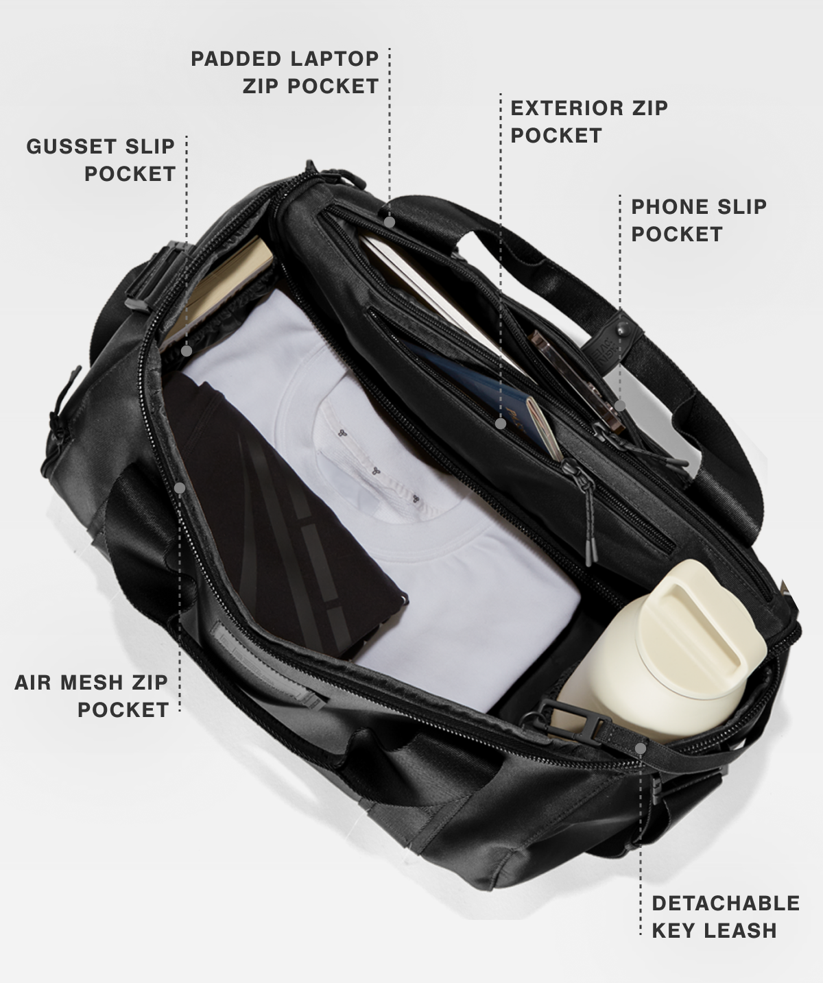 Medium Denver Convertible Duffle in Onyx. SHOP NOW.