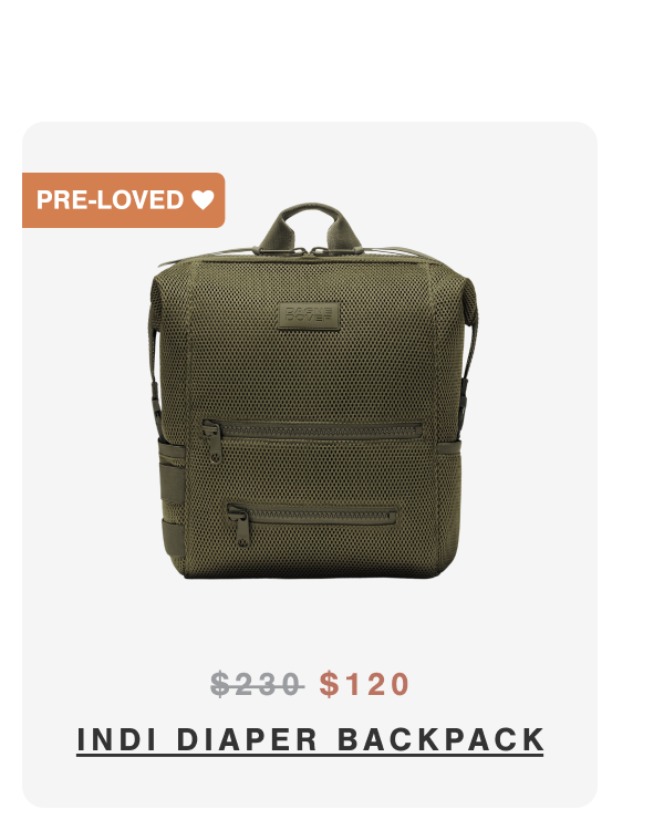 Indi Diaper Backpack.