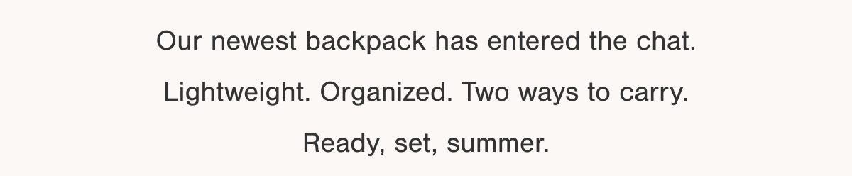 Meet the RHYS BACKPACK