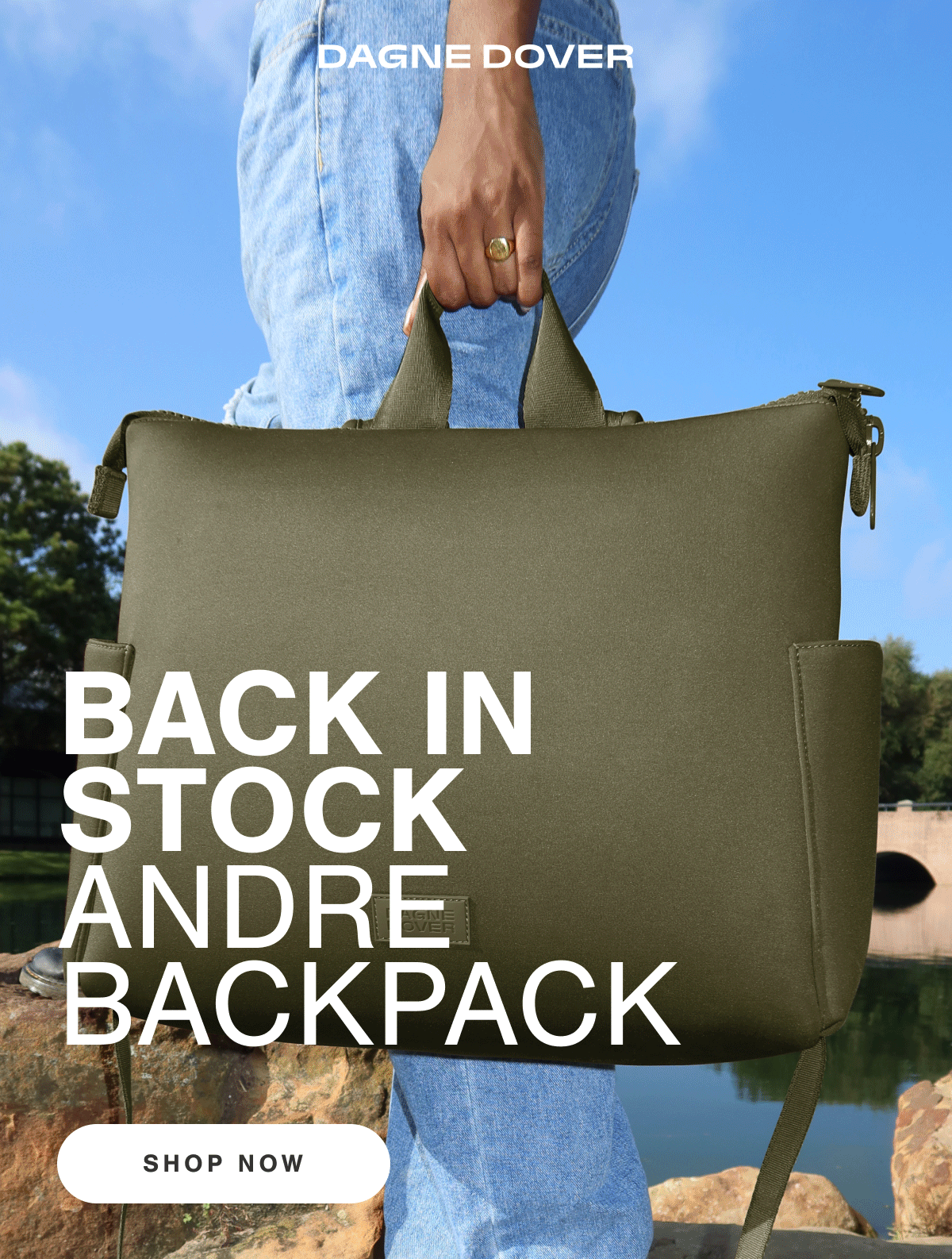 BACK IN STOCK: ANDRE BACKPACK. Shop Now.