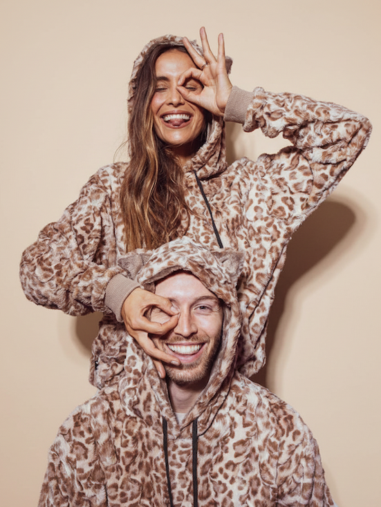 Classic Women's Fur Hoodie | Tan Leopard