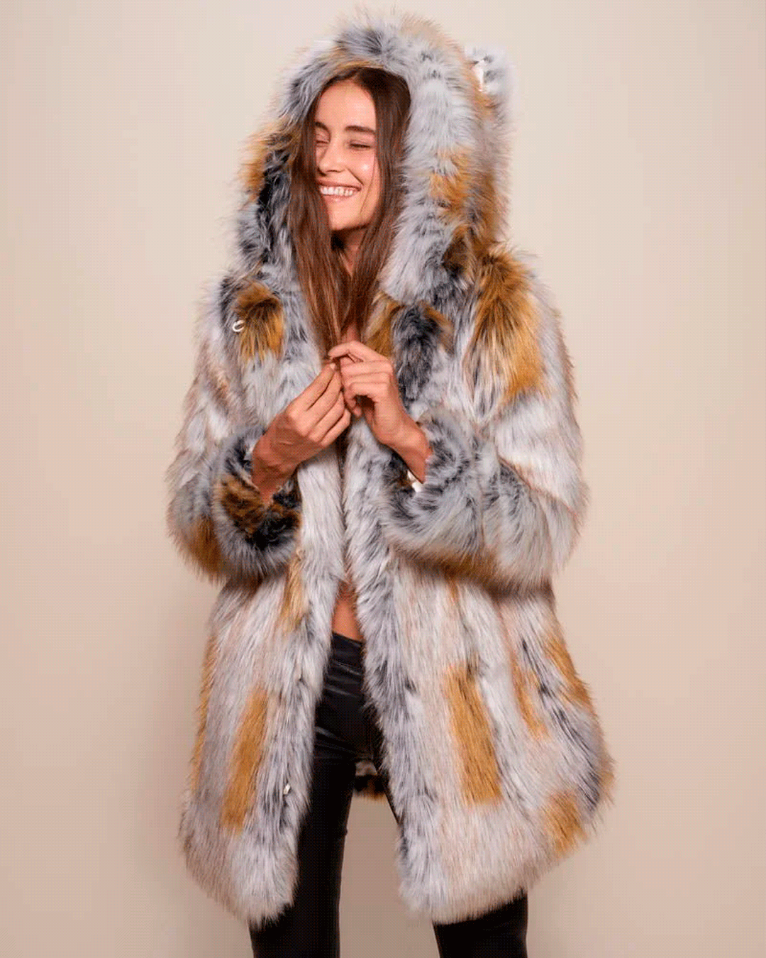Classic Faux Fur Coat | Arctic Fox