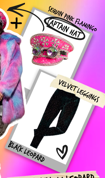 Women's Velvet Leggings | Black Leopard