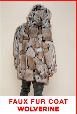Hooded Men's Faux Fur Coat | Wolverine