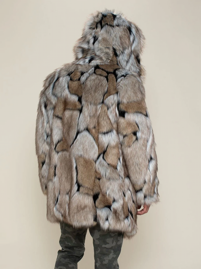 Hooded Men's Faux Fur Coat | Wolverine