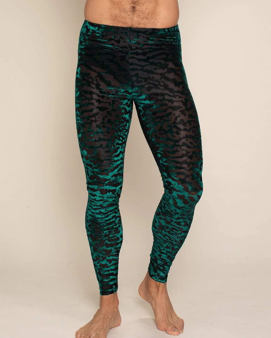 Leggings | Emerald Green Tiger