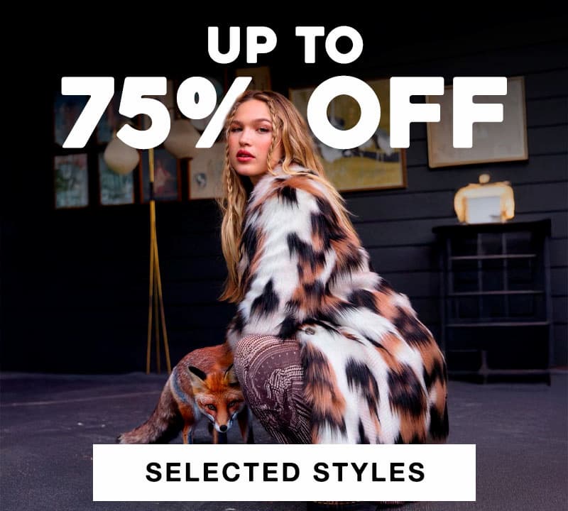 Up To 75% Off Selected Styles