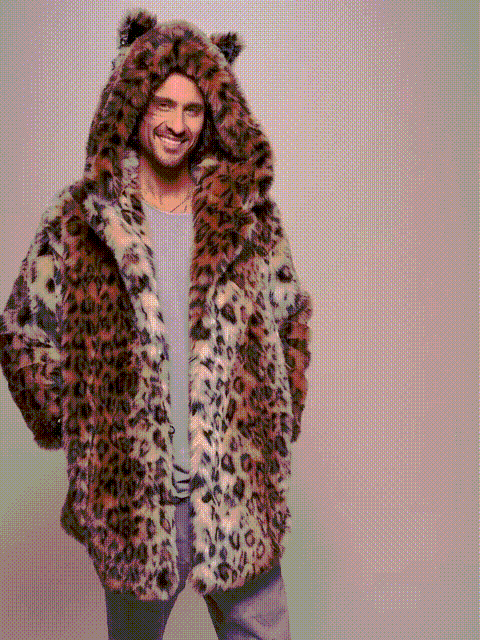Classic Men's Faux Fur Coat | Leopard | Made-To-Order