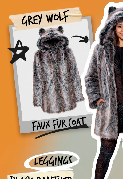 Classic Women's Faux Fur Coat | Grey Wolf