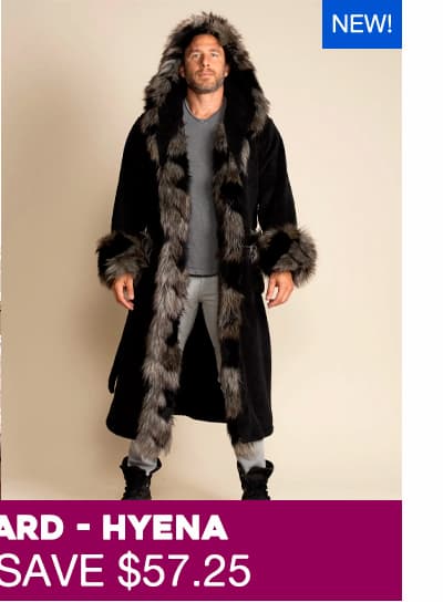 Hooded Men's Luxury Robe | Hyena