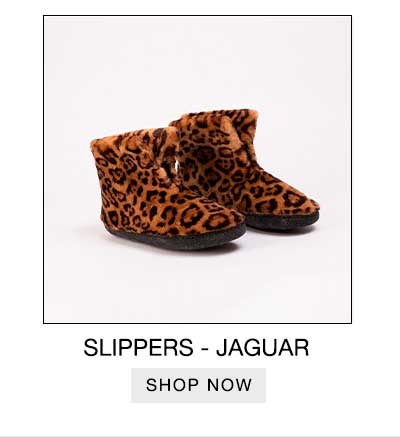 Jaguar Faux Fur Slipper Bootie