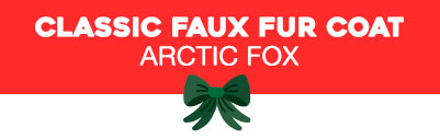 Classic Faux Fur Coat | Arctic Fox