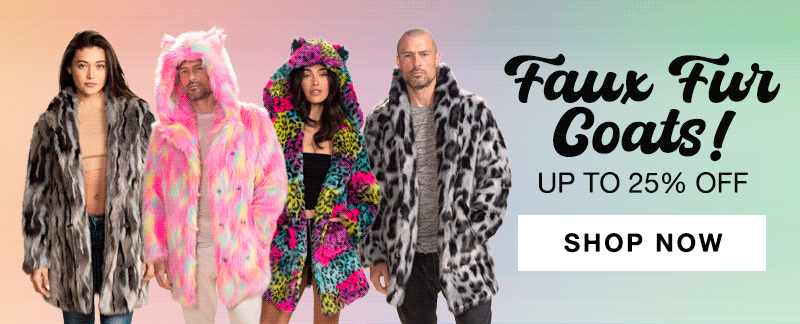 Colorful Faux Fur Coats & Festival Outfits