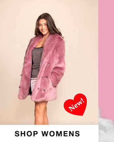 Women's Purple Faux Fur Coat | Lavender Panther