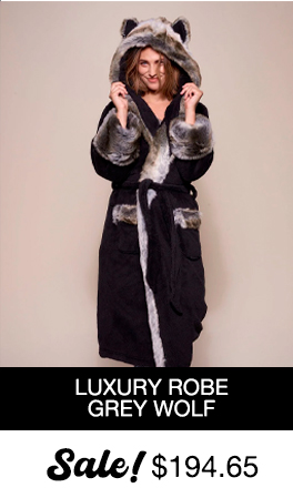 Classic Women's Luxury Robe | Grey Wolf