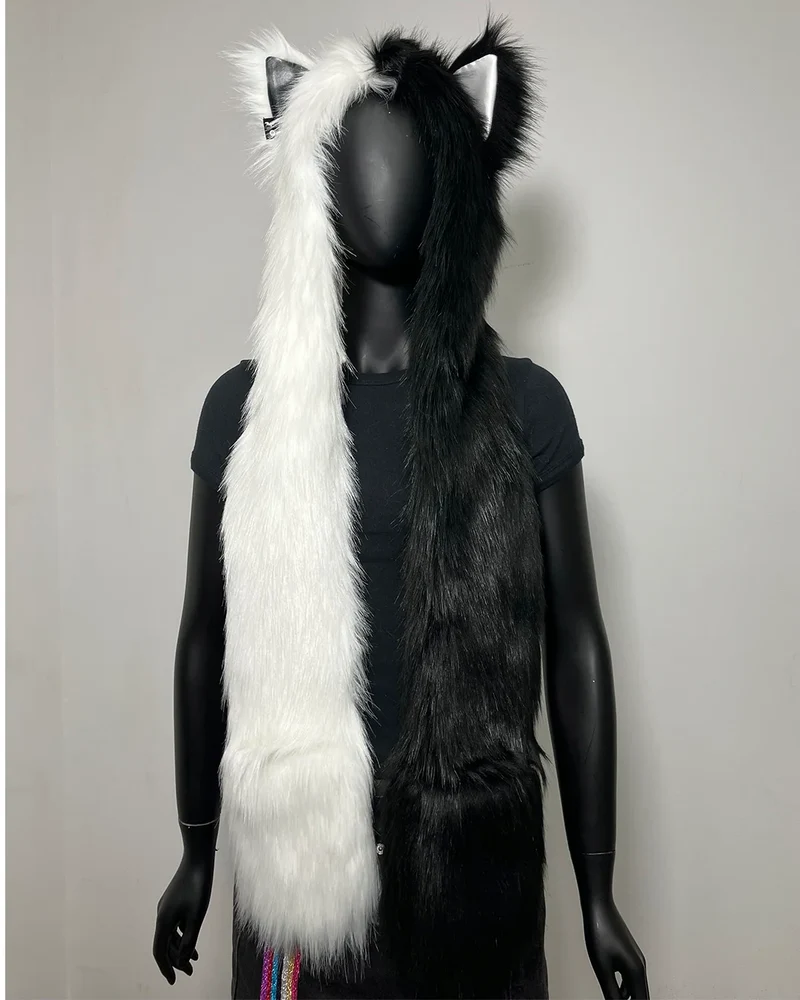 *Last Stock* Lora Zombie The One You Feed Wolf Faux Fur Hood