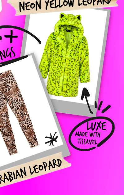 Neon Yellow Leopard Luxe Classic Faux Fur Coat | Men's