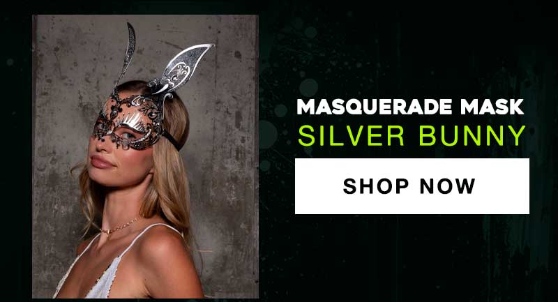 Masquerade Mask | Silver Bunny