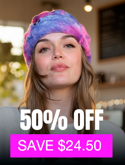 FAUX FUR BEANIE HATS