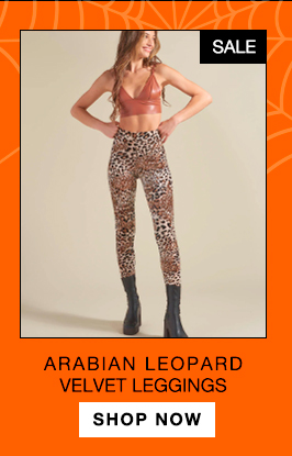 Arabian Leopard Velvet Leggings