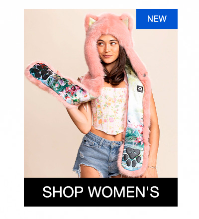 Pink Caribbean Wolf Faux Fur Hood | Women's