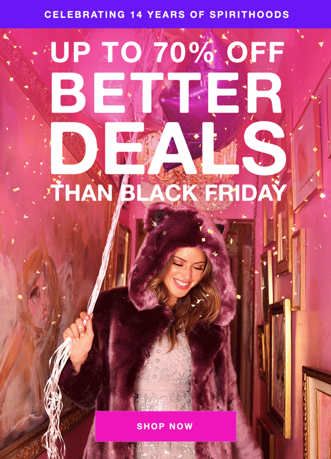 Spirithoods Birthday Sale