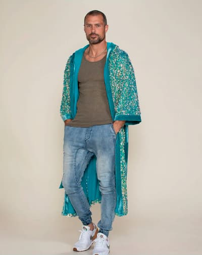Men's Sequin Kimono | Firefly of the Sea