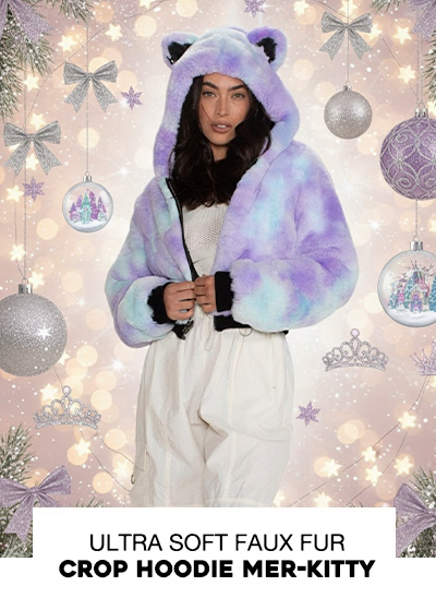 Classic Women's Cropped Faux Fur Jacket | Mer-Kitty