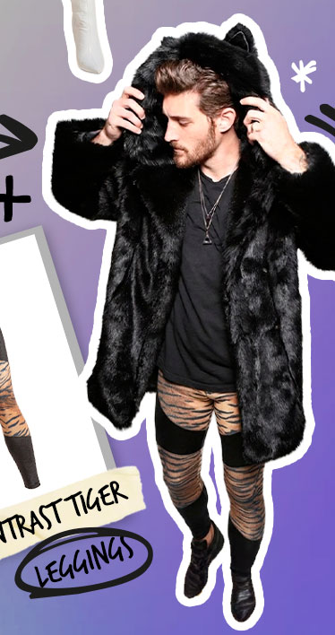 Men's Leggings | Contrast Tiger