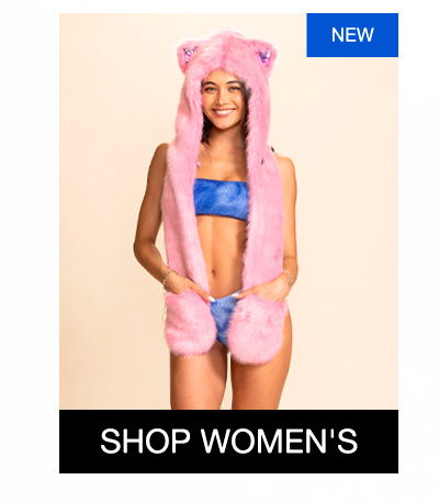  New Pink Alley Cat Faux Fur Hood | Women's