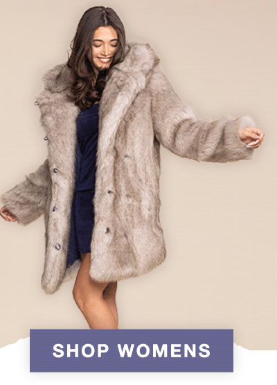 Classic Women's Luxe Faux Fur Coat | Arctic Wolf