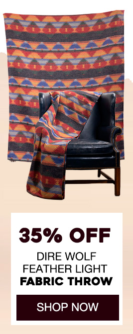 Dire Wolf Feather Light Fabric Throw