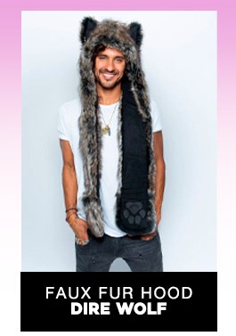 Dire Wolf Faux Fur Hood | Men's