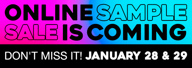 Sample Sale Is Coming!