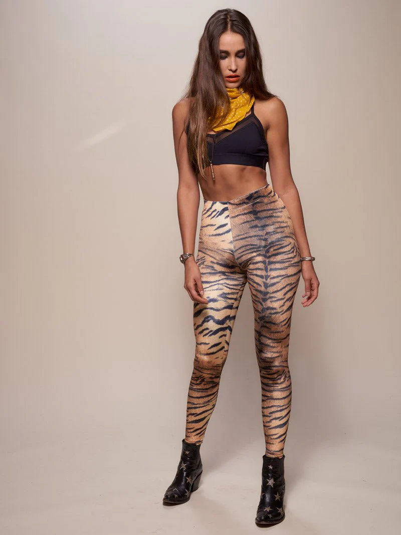 Leggings & Black Leopard Flares