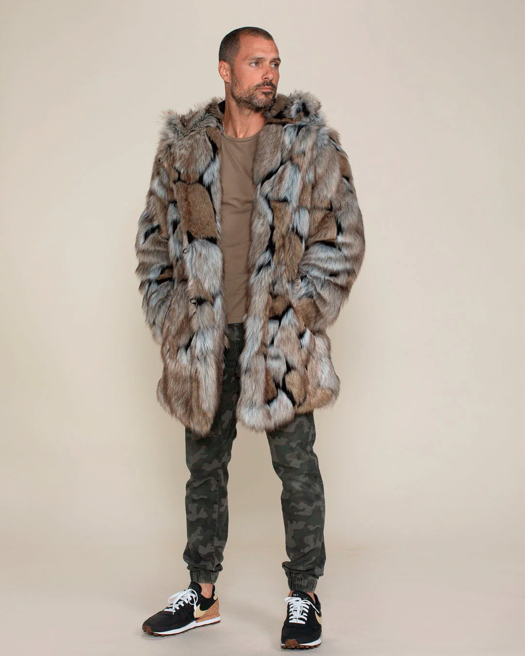 Hooded Faux Fur Coat | Wolverine