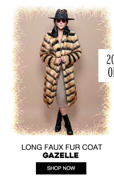 Women's Long Faux Fur Coat | Gazelle