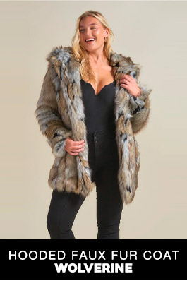 Hooded Women's Faux Fur Coat | Wolverine