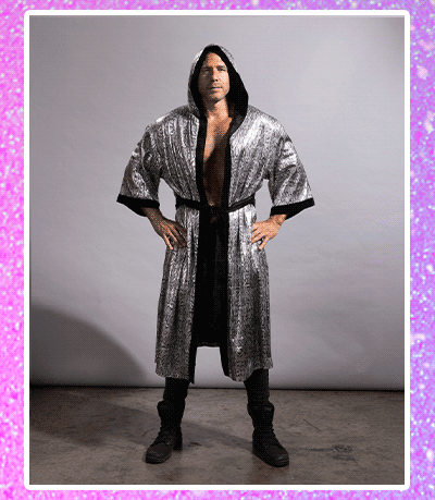 Women's Sequin Kimono | Silver Snakeskin