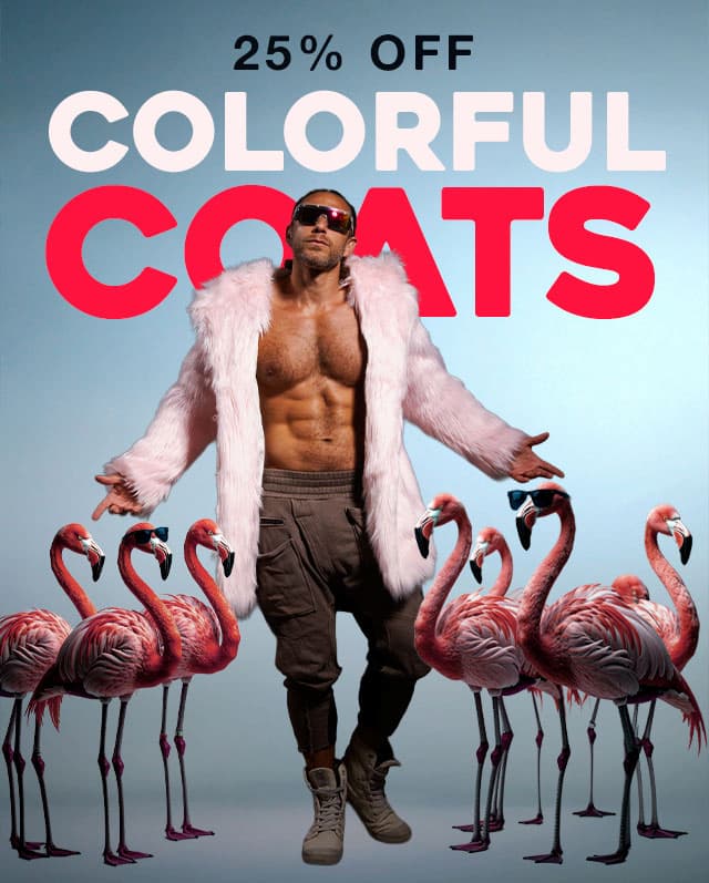 25% OFF Colorful Coats & UV Blacklight Glow Essentials 
