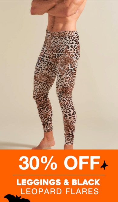 Leggings & Black Leopard Flares