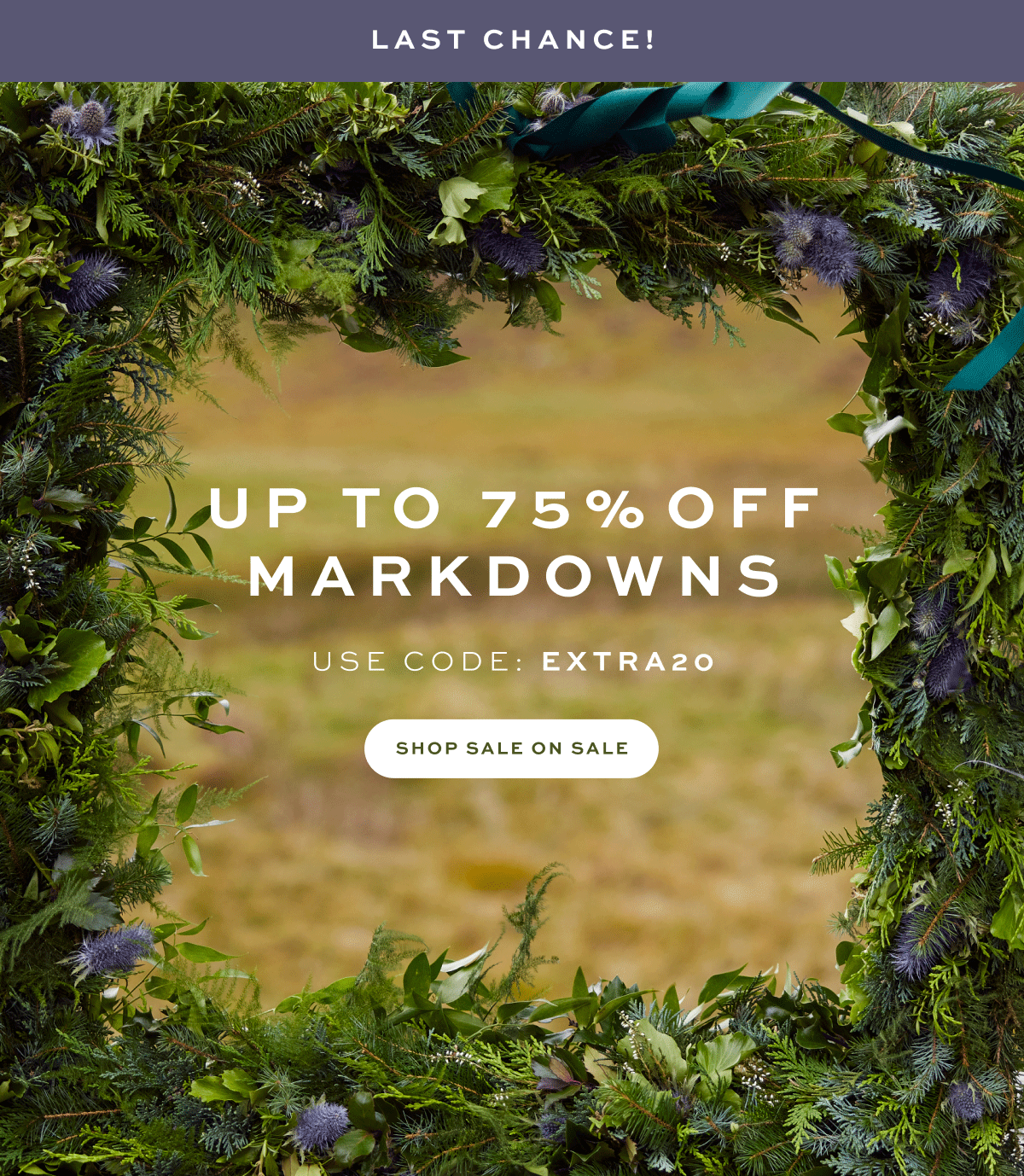Up to 75% Off Markdowns. Use code: EXTRA20. Shop Now.